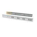 Guide a Sfere per Cassetti con Estrazione Totale e Chiusura Soft H45 mm L600 Bianco Acciaio Emuca