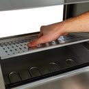 Macchina a Vapore per Hot Dog 2000W in Acciaio Inox con Carrello