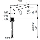 Rubinetto Cucina Miscelatore Monocomando Apell APG6890CR Cromato