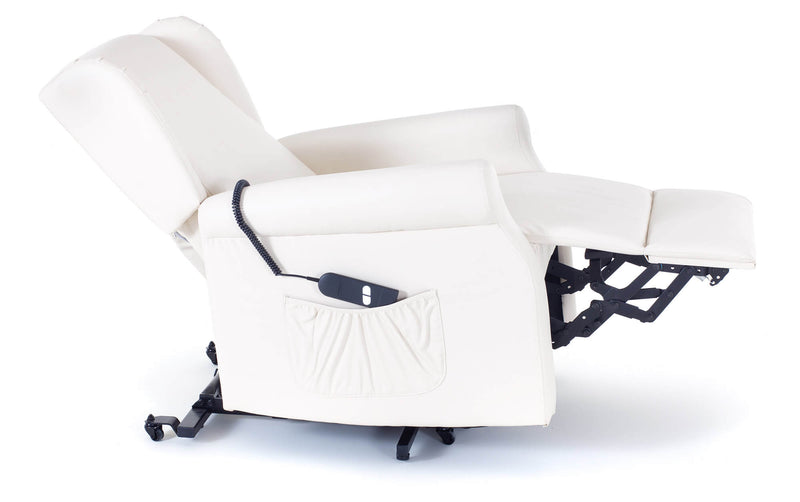 Poltrona Alzapersona Elettrica 1 Motore in Similpelle Margaret Crema