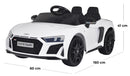 Macchina Elettrica per Bambini 12V con Licenza Audi R8 Spyder Bianca
