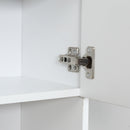 Mobile da Cucina Credenza 80x40x180 cm in Legno Bianco