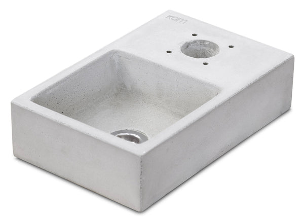 Base Vaschetta per Fontanda da Giardino 25x39xH10 cm in Calcestruzzo Plinto Grigio CLS sconto