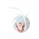 Set 14 Palle di Natale Ø7,5 cm in Polyfoam con Box Babbo Natale con Sacco Regali