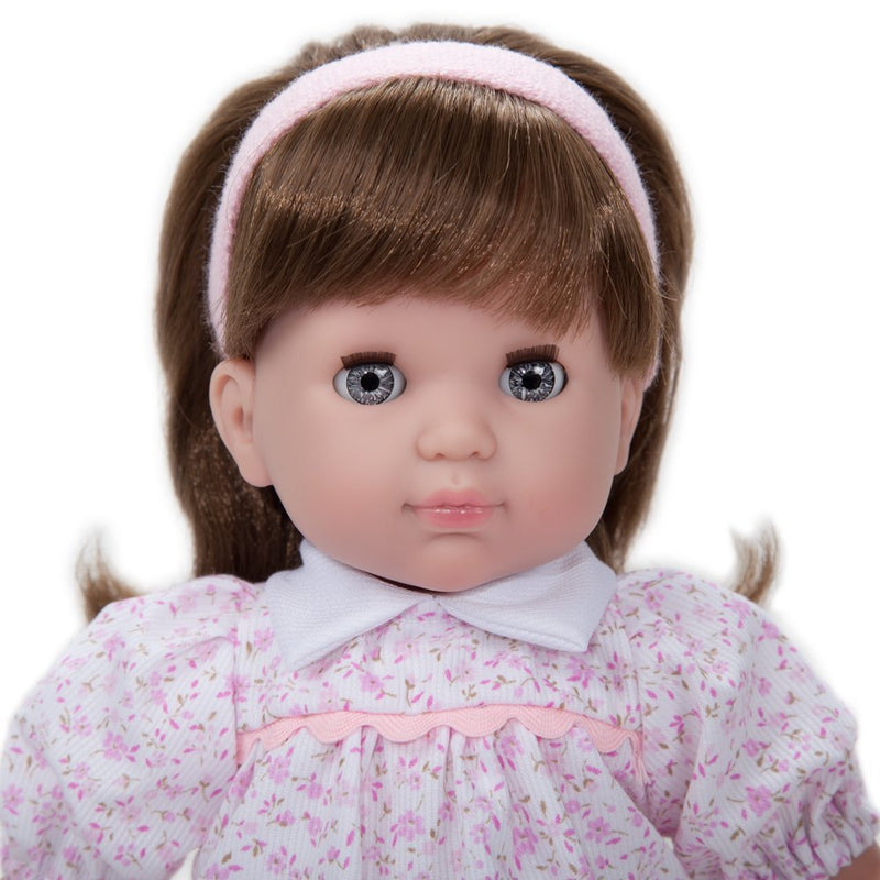 Bambola Bebè con Vestitino a Fiori Rosa 36cm JC Toys