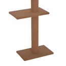 Albero Tiragraffi per Gatti in Legno 43x27x228-260 cm  Marrone