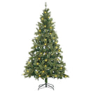Albero di Natale Artificiale H210 cm 908 Rami con 350 Luci LED Verde