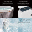 Vasca Idromassaggio Spa Cocoon Smontabile Trasportabile Gonfiabile Ø180x65 cm in PVC Marrone      