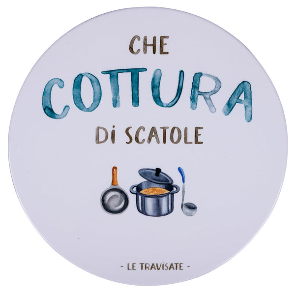 prezzo Dessous de Plat Rond Ø20 cm en Céramique VdE Tivoli 1996 Le Travisate Blanc