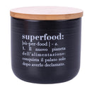 Barattolo Piccolo Superfood 500 ml in New Bone China VdE Tivoli 1996 Nero