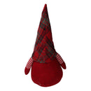 Gnomo tessuto scozzese rosso cm xh45