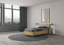 Letto Singolo Ankel Testata Doghe Inclinata  Quercia Varie Misure