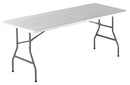Tavolo Catering Rettangolare Pieghevole 180x75x74,5cm Morel Bianco