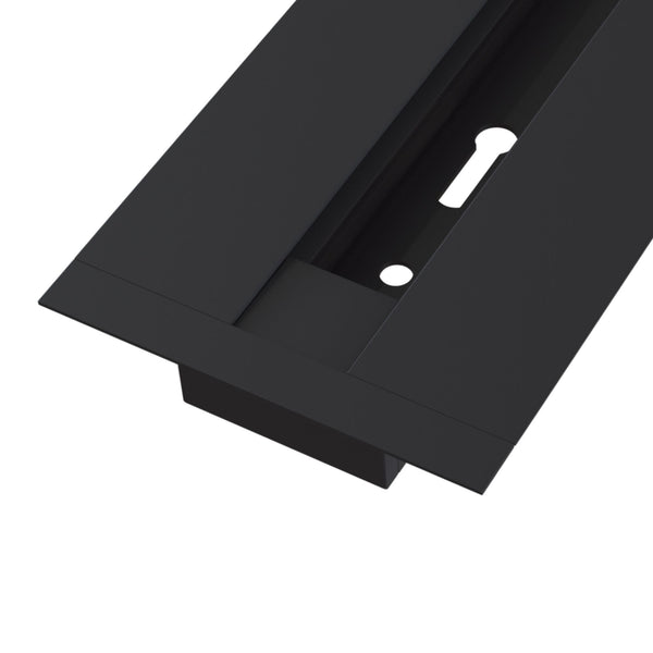 Rail pour Spots 1m en Aluminium pour Système d'Eclairage sur Rail Monophasé Noir sconto