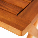 Tavolo Pieghevole 100x70x74 h cm in Legno di Acacia