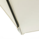 Mezzo Ombrellone da Giardino con Apertura a Manovella  Mezzaluna Beige