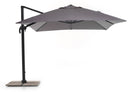 Ombrellone da Giardino Decentrato 3x3m in Alluminio Telo in Poliestere Senso Antracite