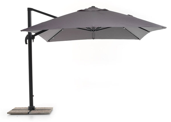Ombrellone da Giardino Decentrato 3x3m in Alluminio Telo in Poliestere Senso Antracite acquista