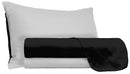 Set Lenzuola Sopra Sotto e Federe Doubleface Nero\/Grigio Chiaro