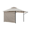 Gazebo da Giardino 3x3 m con Doppio Tetto e Laterali Estensibili  Wide
