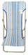 Chaise longue pliante en acier et textilène Blue Line