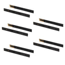 Set 10 Guide Cassetto con Chiusura Soft 45x550 mm in Acciaio Emuca Nero