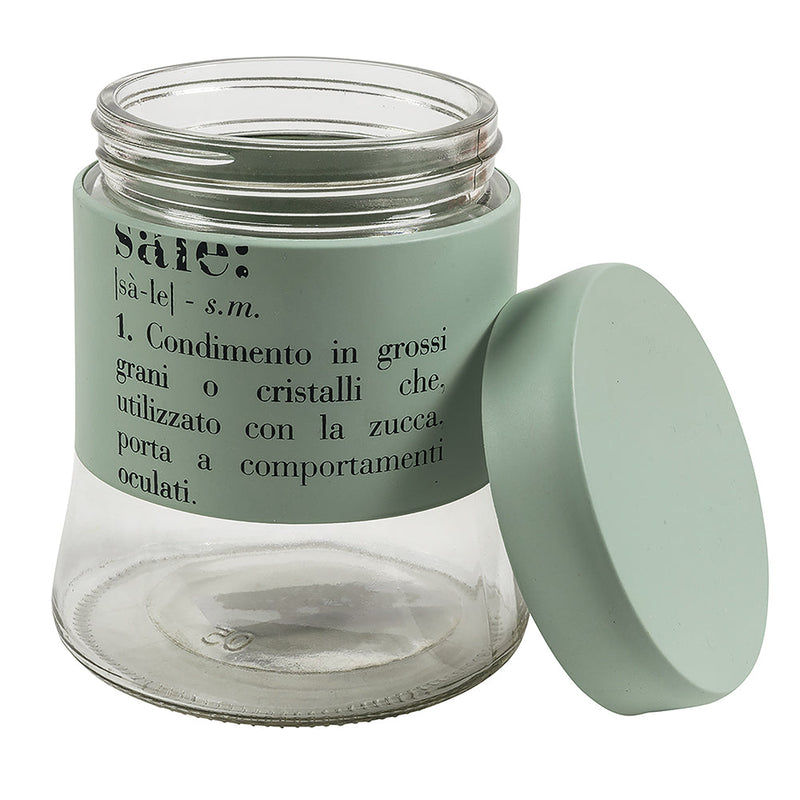Set 3 Barattoli Sale Zucchero e Caffè 700 ml in Vetro e Metallo VdE Tivoli 1996 