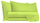 Ensemble de draps doubles dessus et dessous et taies d'oreiller vert acide de couleur unie
