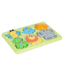 Puzzle Animali Gioco Prima Infanzia Neonato 6 Pz Giocattolo Bambini Educativo