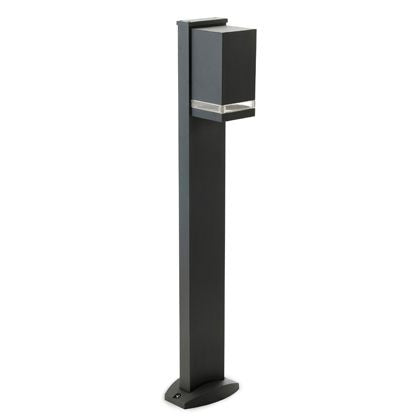 online Lampadaire Poteau de Jardin 1 Lumière Carré Gris Couleur pour Extérieur Line Stage Livos