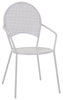 Sedia da Giardino 55x49x89cm in Ferro Ivrea Bianca