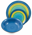 Servizio Piatti 18 Pezzi in Hard Dolomite Soriani Panarea Multicolor