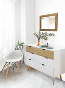 Mobile Terence 99x39x82 h cm in Legno Bianco