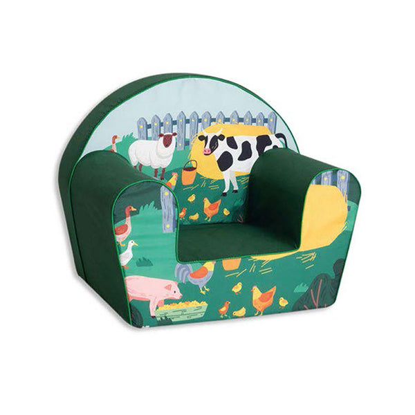 Poltroncina per Bambini 42x31x50 cm in Cotone Fattoria Verde 