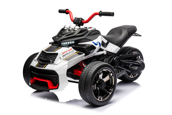 sconto Mini Quad Elettrico per Bambini 3 Ruote 12V ATV 3.0 Bianco