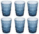 Set 6 Bicchieri Acqua Nobilis in Vetro VdE Tivoli 1996 Blu