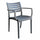 Fauteuil Eveline 58,5x55,2x84 cm en Polypropylène Taupe