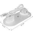 Stazione di Ricarica Wireless 6 in 1 Compatibile per  iPhone AirPods Apple Watch Bianco