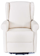 Poltrona Alzapersona Elettrica 1 Motore in Similpelle Margaret Crema