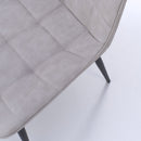 Set 4 Sedie 49x52x85 cm in Similpelle Grigio