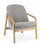 Fauteuil 65,5x74,5x82h cm Elaide Stone