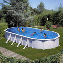 Piscina Ovale Fuori Terra 1000x550xh132 cm in Acciaio e PVC Gre Atlantis