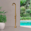 Doccia da Giardino in Acciaio Inox con Miscelatore e Doccino Sined Luna D Oro 