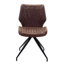 Sedia in Similpelle 58x46H80,5 cm Marrone