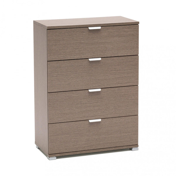 Commode 4 Tiroirs Chêne Gris 60x38x85 h cm en aggloméré bilaminé Chêne Gris acquista