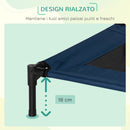 Brandina Pieghevole per Cani 76x61x18 cm  ComfyPet Blu