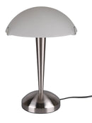 Lampada da Tavolo da Interno Attacco E14 in Metallo Nichel Satinato 