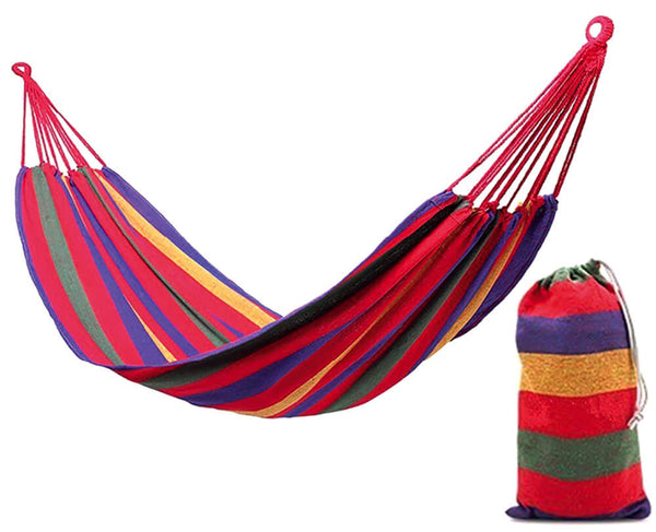 acquista Hamac de jardin en coton 2x1m 120Kg Menzi Multicolore