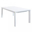Tavolo Allungabile Houston 135/180x70x75h cm in Alluminio Bianco