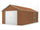 Cabane de Jardin en Tôle d'Acier 438x721x324 cm Bois